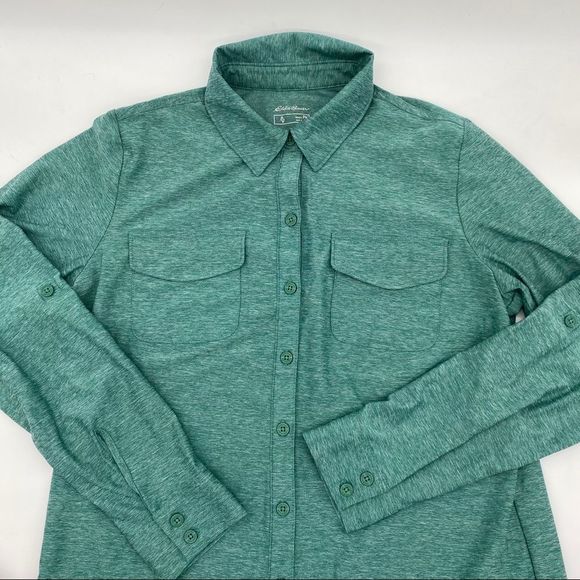 The North Face Eddie Bauer 2 Hiking Casual Outdoors Tops Button Up Blouse Shirts - Picture 2 of 7